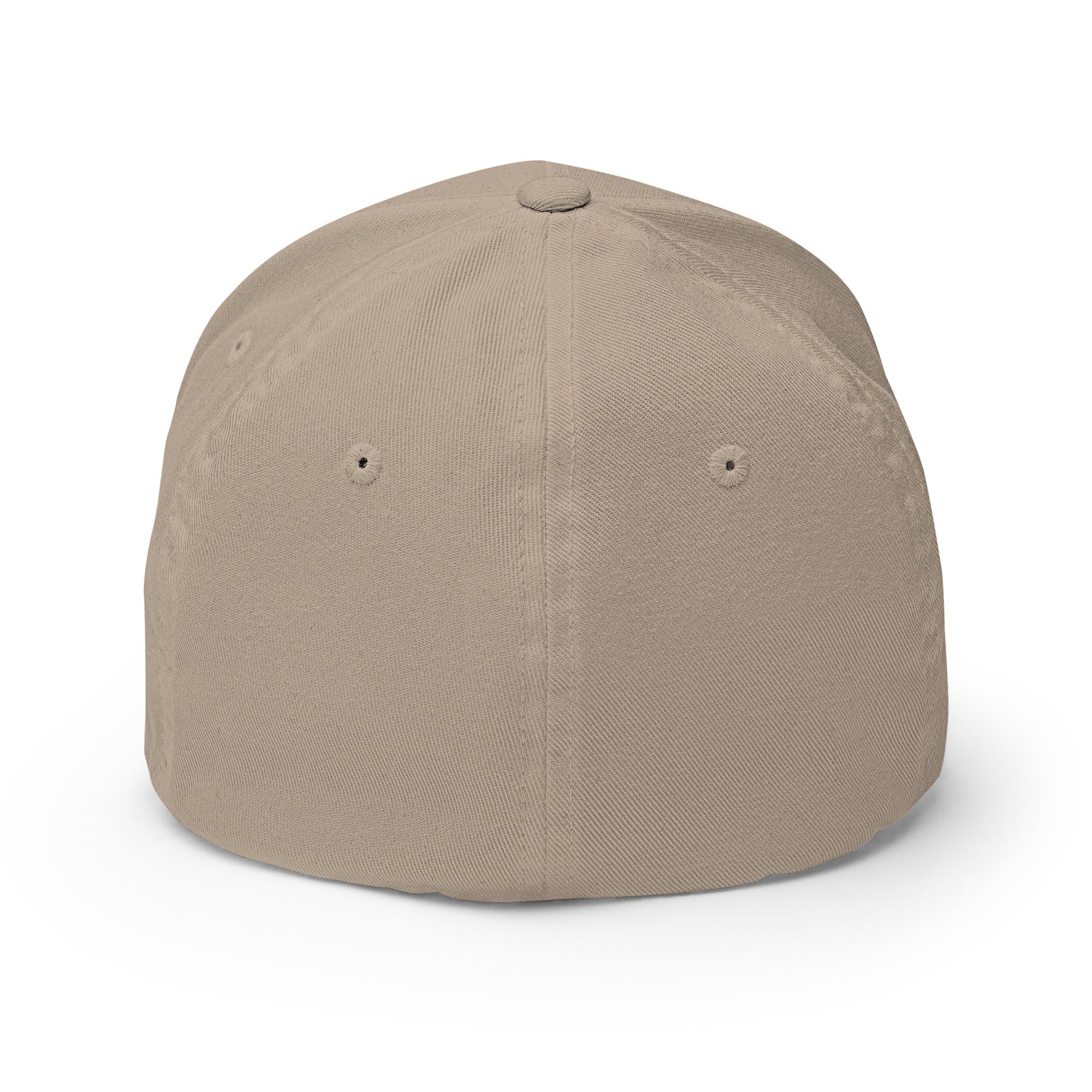 Unemployed Disabled Rat Embroidered Stretch Fit Baseball Hat Khaki