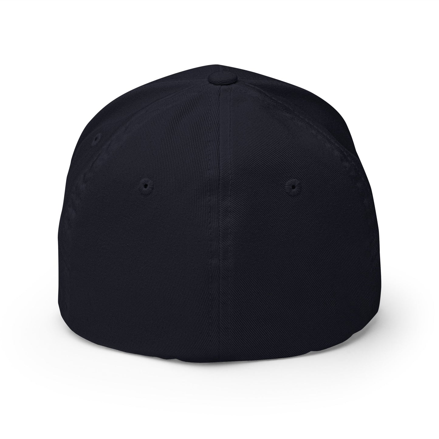 Unemployed Disabled Rat Embroidered Stretch Fit Baseball Hat Dark Navy