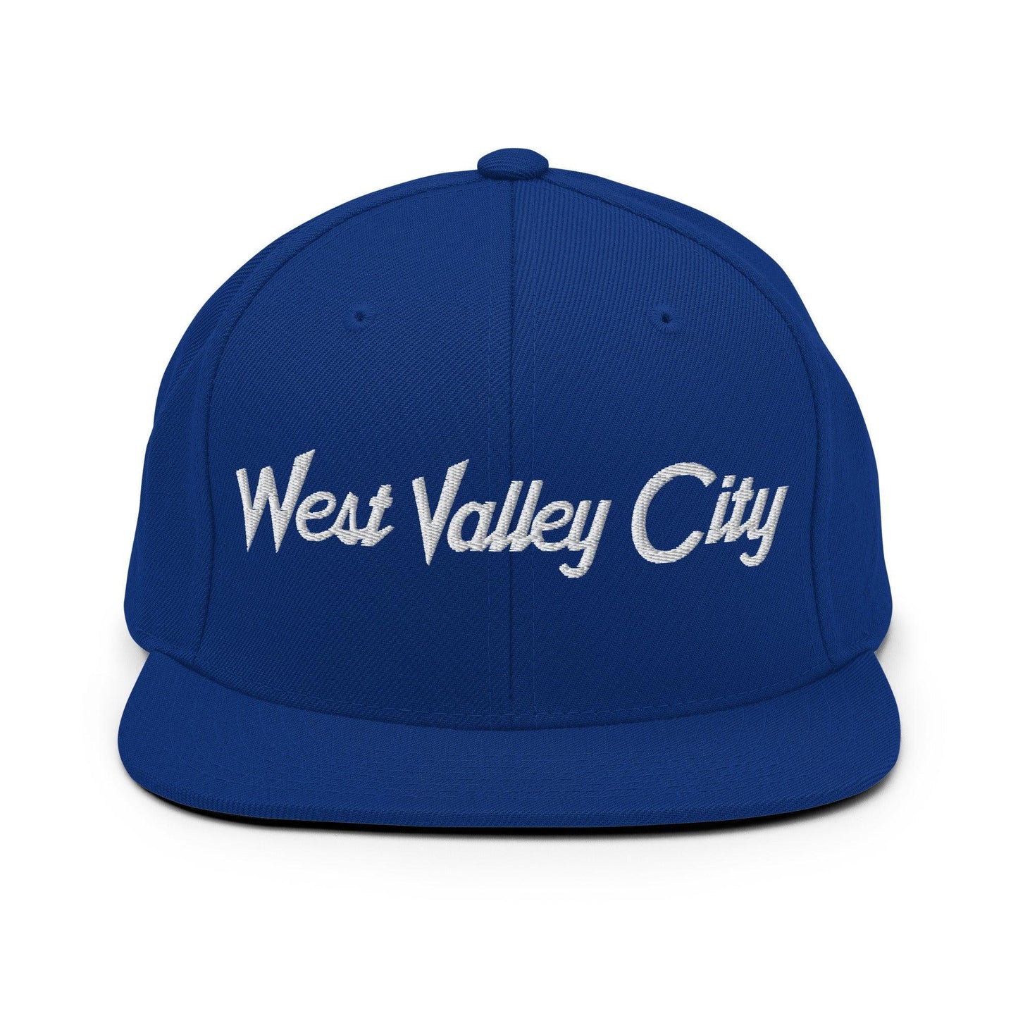 West Valley City Script Snapback Hat Royal Blue