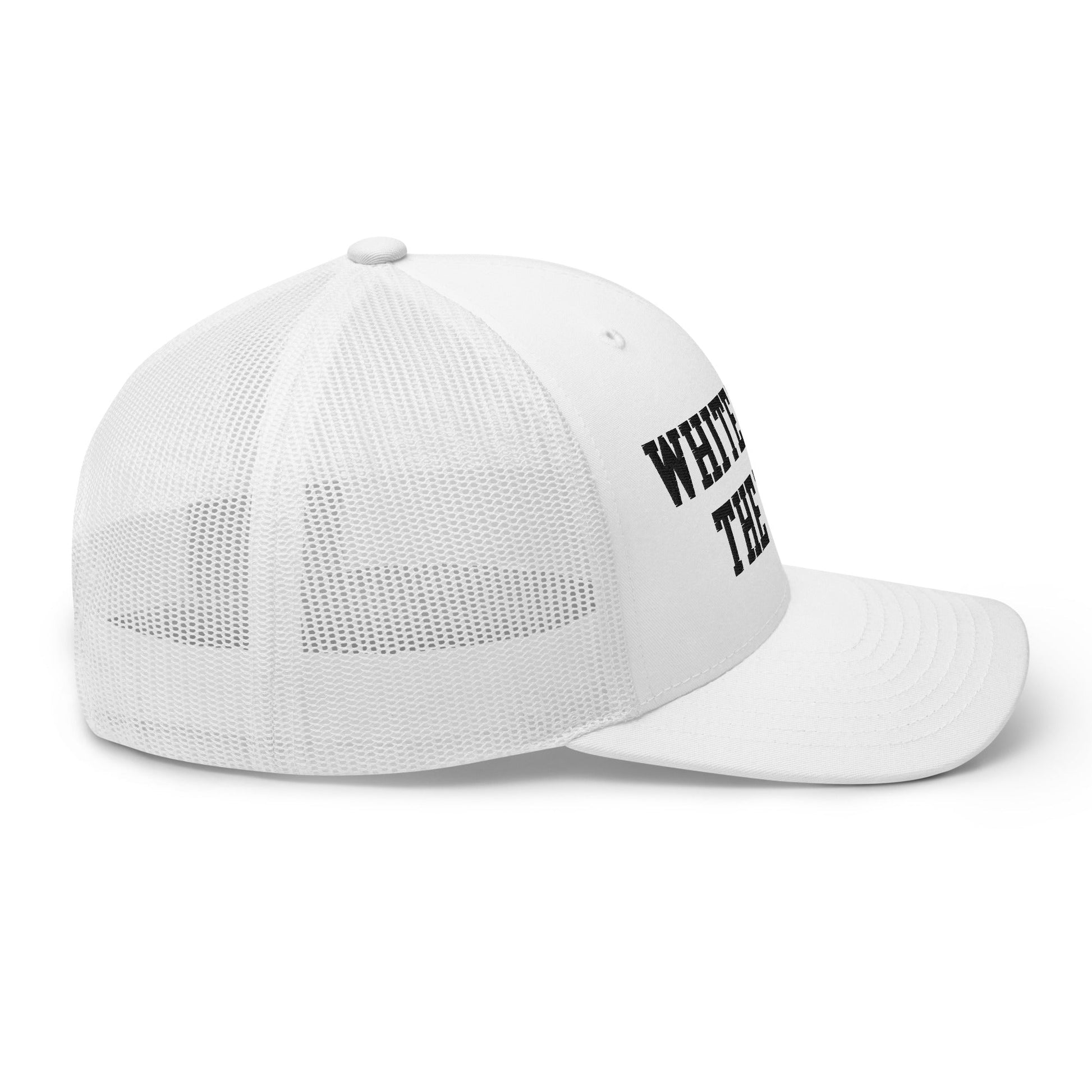 White Boy of the Year Retro Trucker Hat White