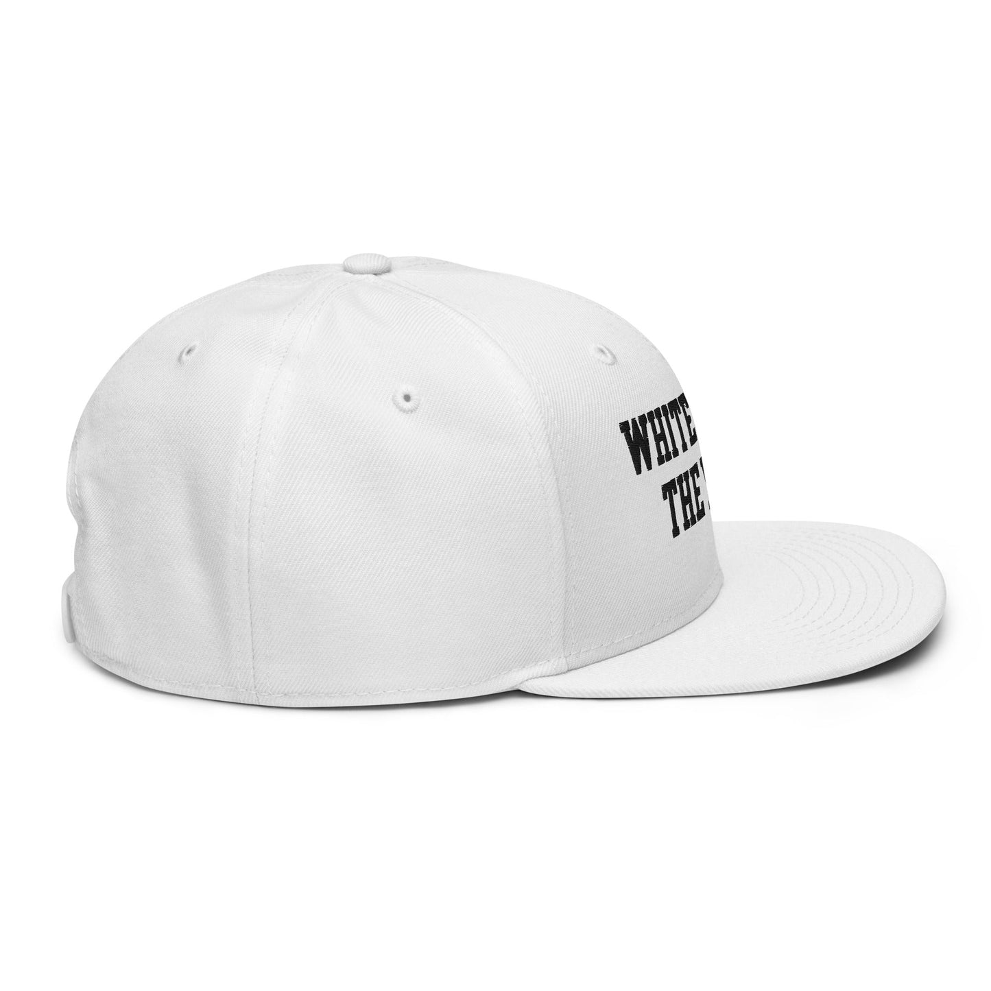 White Boy of the Year Snapback Hat White