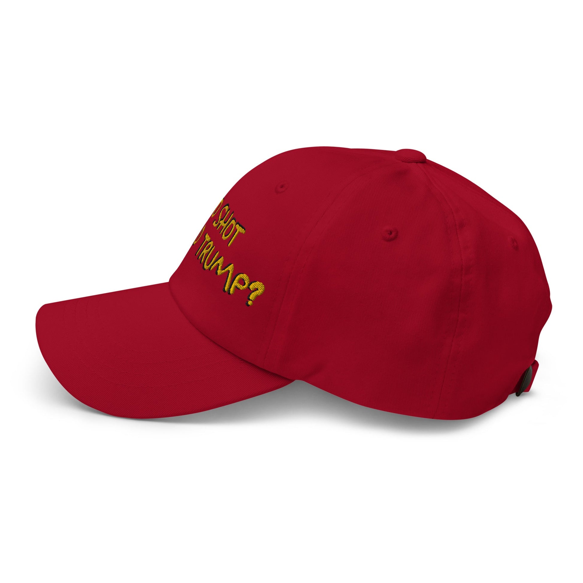 Who Shot Donald Trump? Dad Hat Cranberry