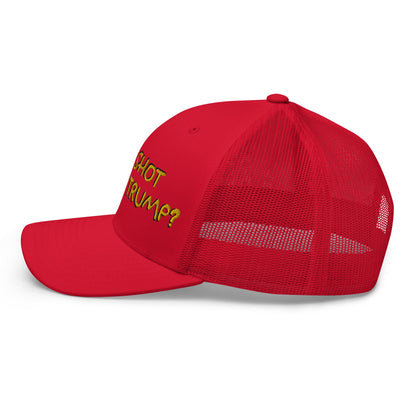 Who Shot Donald Trump? Retro Trucker Hat Red