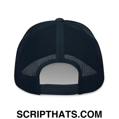 Will You Shut Up Man? Retro Trucker Hat Navy