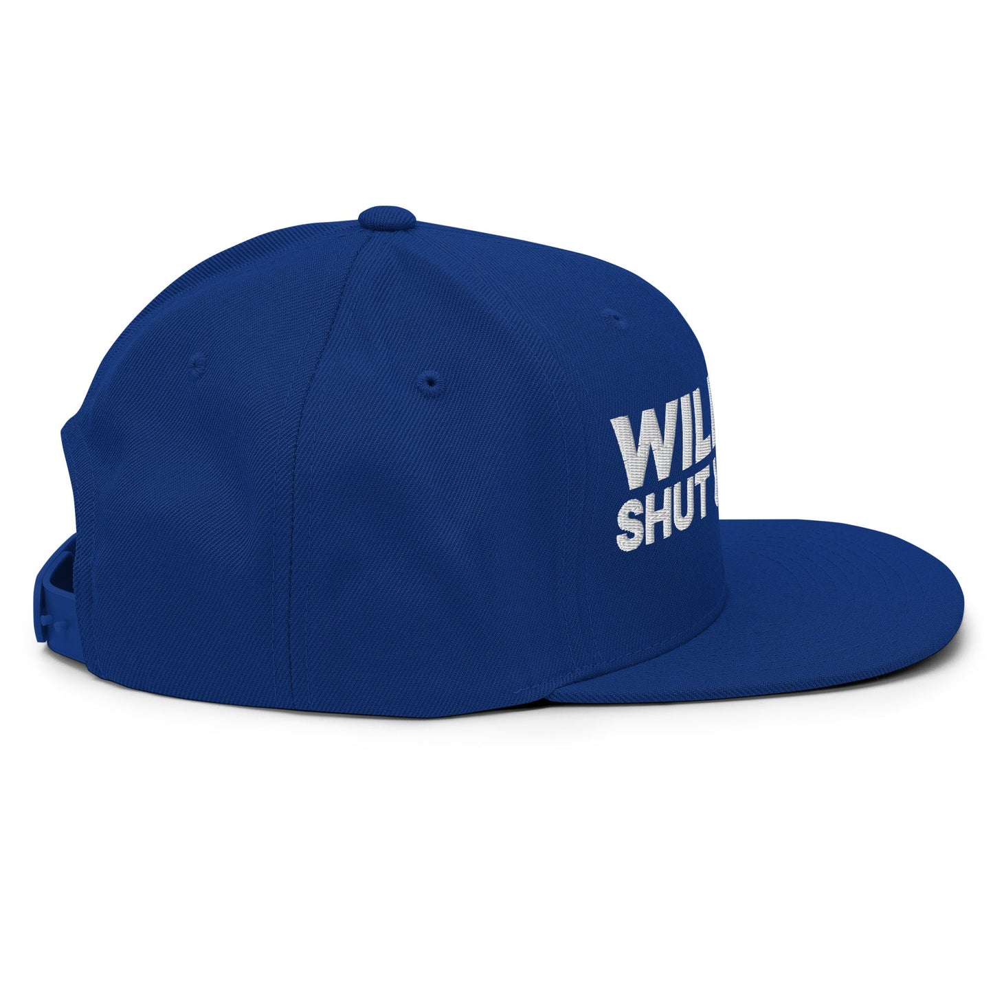 Will You Shut Up Man? Snapback Hat Royal Blue