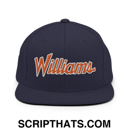 Williams Chicago Football Script Snapback Hat Navy