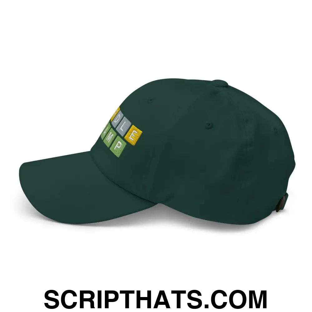 Wordle Champ Dad Hat Spruce