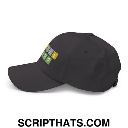 Wordle Champ Dad Hat Dark Grey