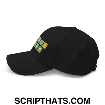 Wordle Champ Dad Hat Black