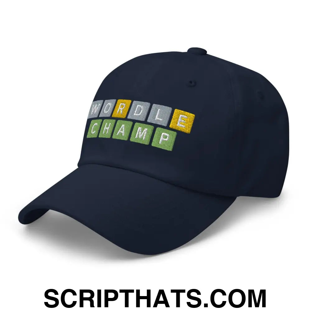 Wordle Champ Dad Hat Navy