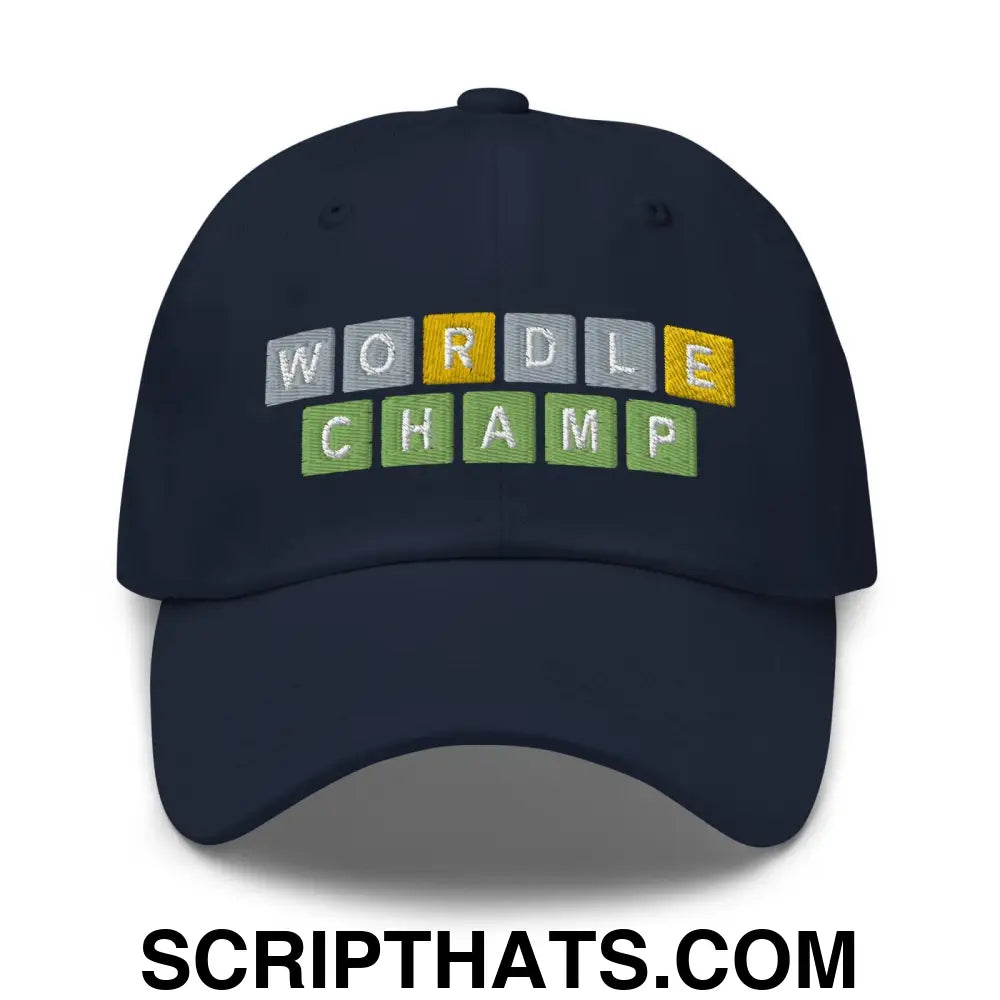 Wordle Champ Dad Hat Navy