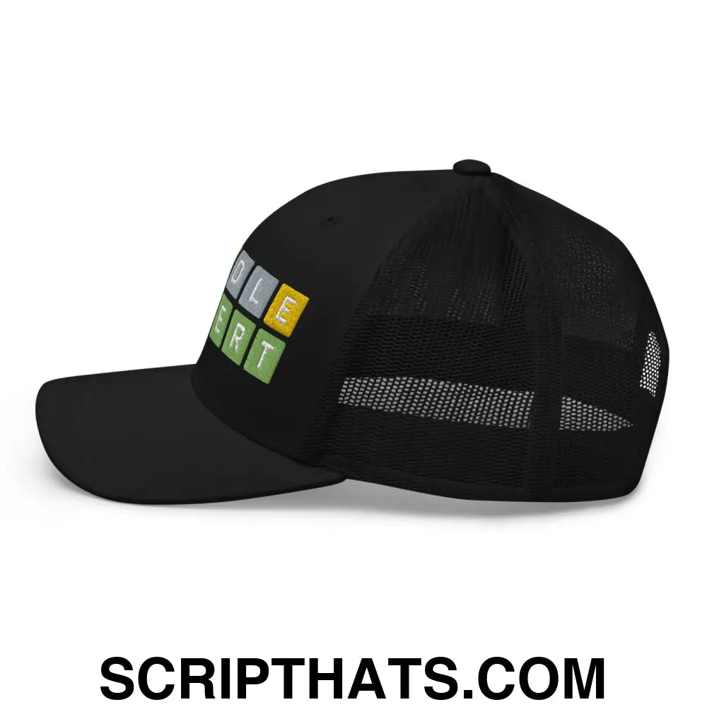 Wordle Expert Retro Trucker Hat Black