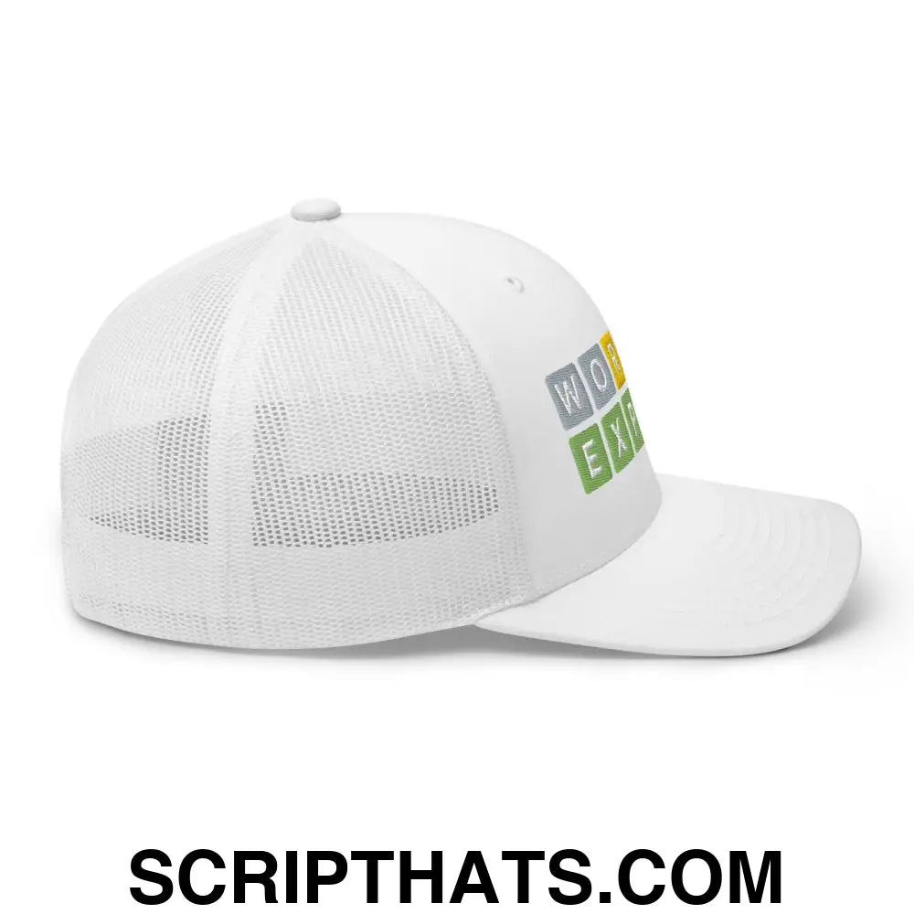 Wordle Expert Retro Trucker Hat White