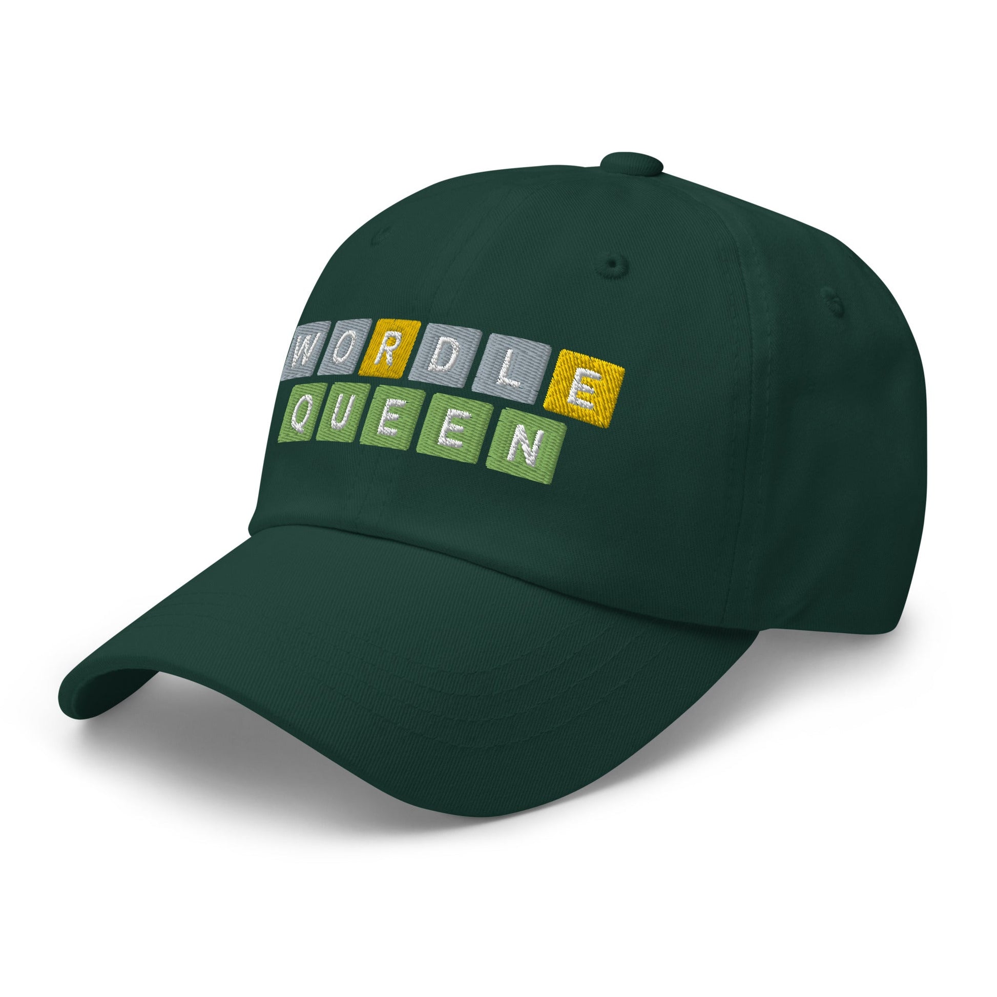 Wordle Queen Dad Hat Spruce