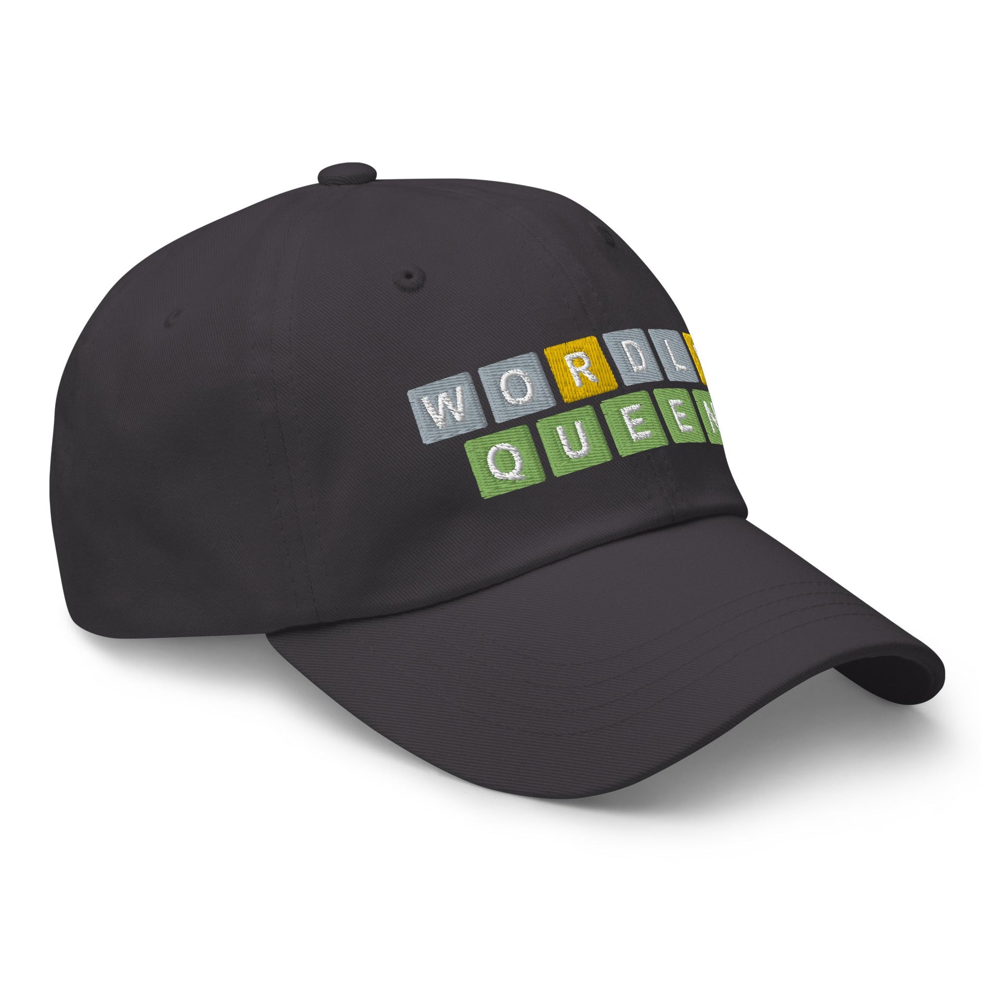 Wordle Queen Dad Hat Dark Grey