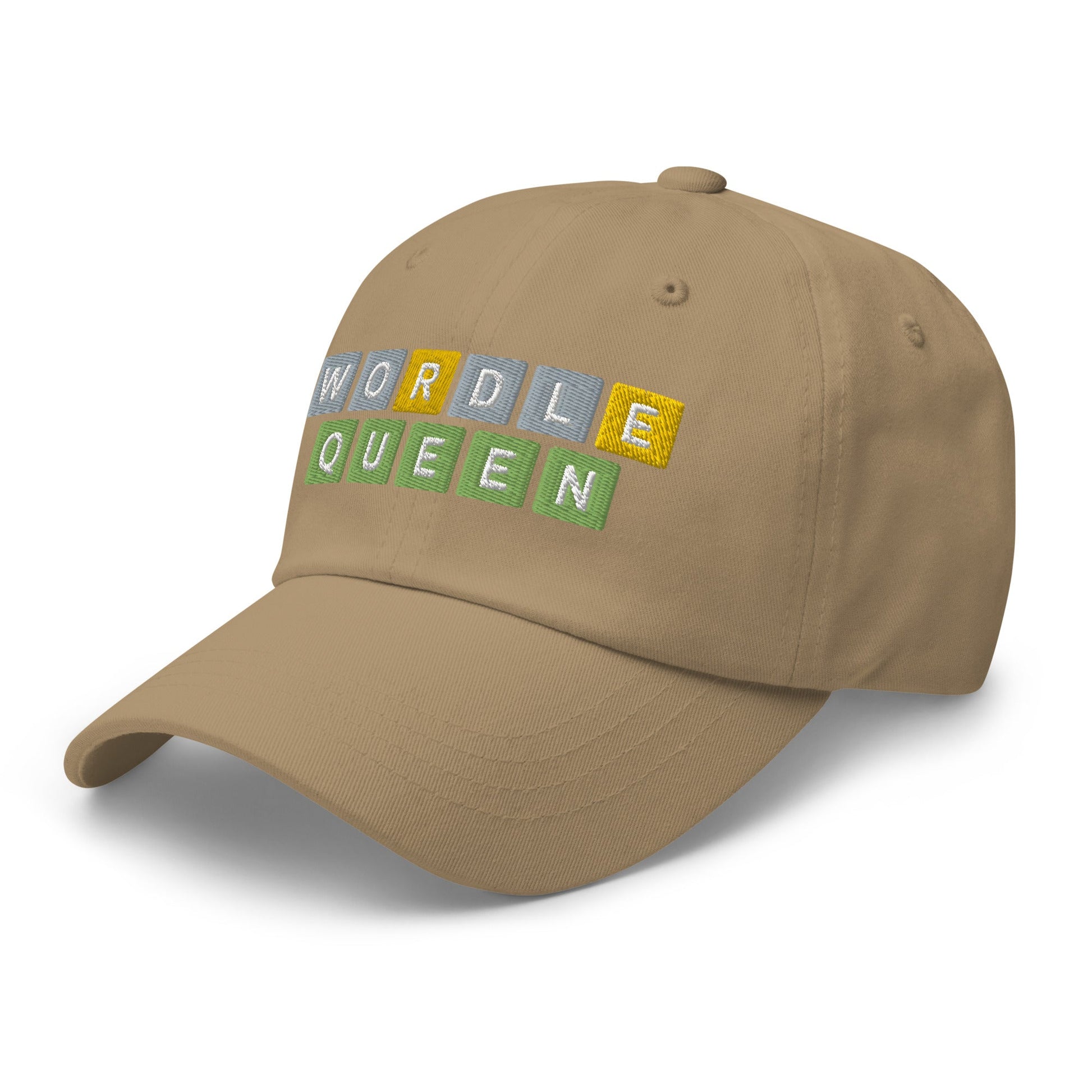 Wordle Queen Dad Hat Khaki