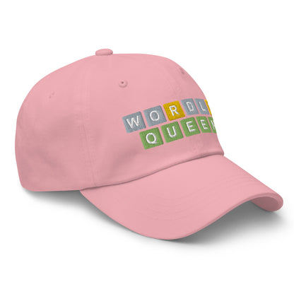 Wordle Queen Dad Hat Pink