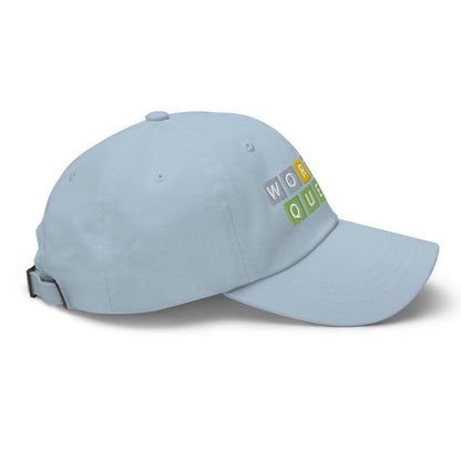 Wordle Queen Dad Hat Light Blue