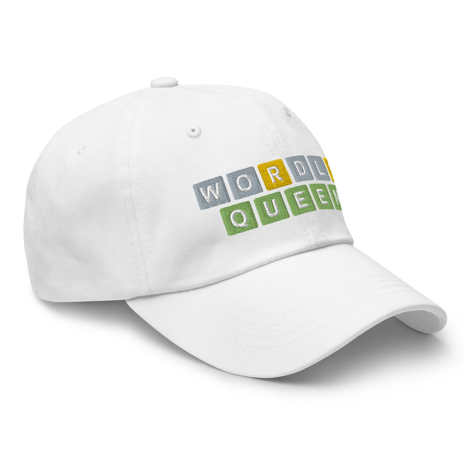 Wordle Queen Dad Hat White