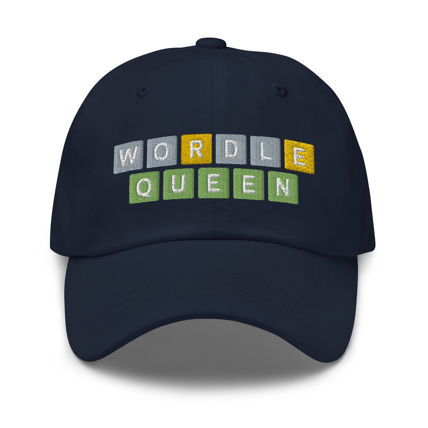 Wordle Queen Dad Hat Navy