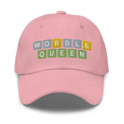 Wordle Queen Dad Hat Pink