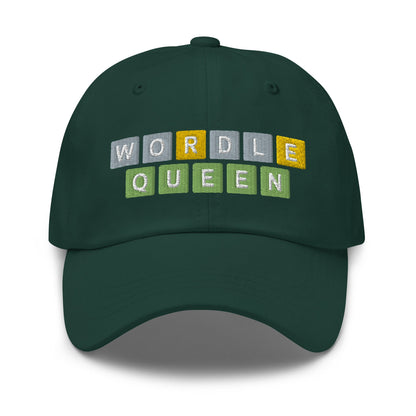 Wordle Queen Dad Hat Spruce