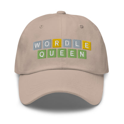 Wordle Queen Dad Hat Stone