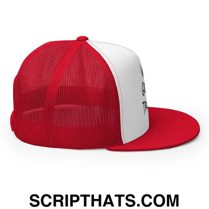 World's Greatest Trucker Regular Trucker Show Hat Red White Red