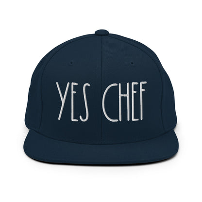 Yes Chef Bill Brim Snapback Hat Dark Navy