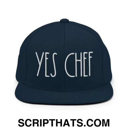 Yes Chef Bill Brim Snapback Hat Dark Navy