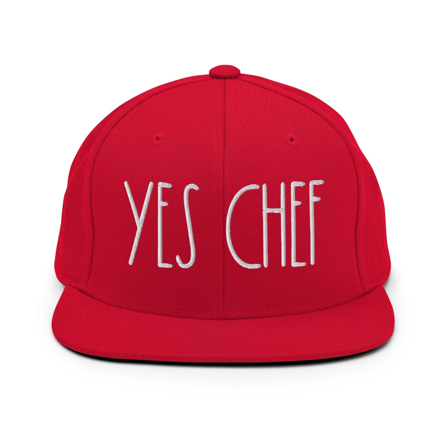 Yes Chef Bill Brim Snapback Hat Red