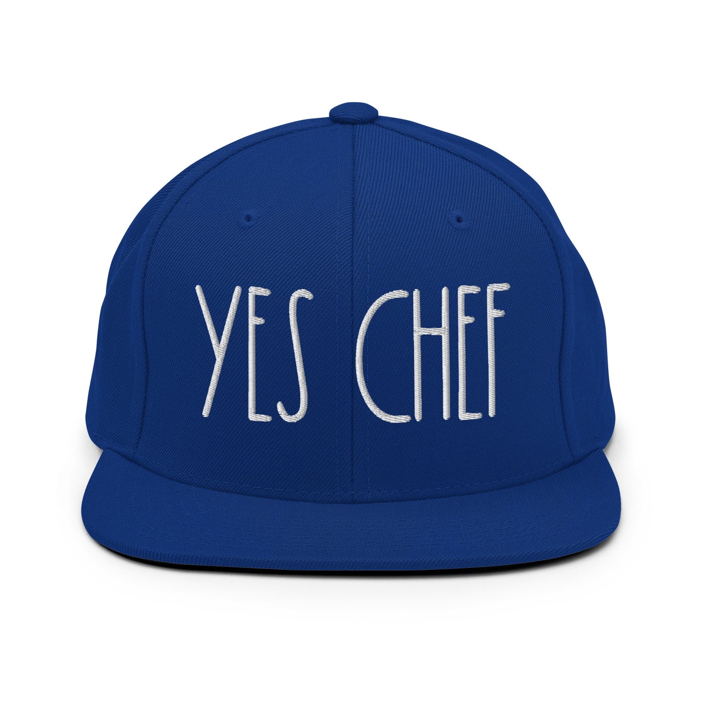 Yes Chef Bill Brim Snapback Hat Royal Blue