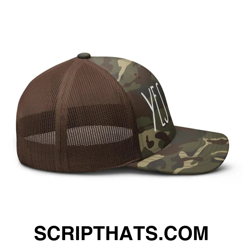 Yes Chef Camo Trucker Hat Camo Brown