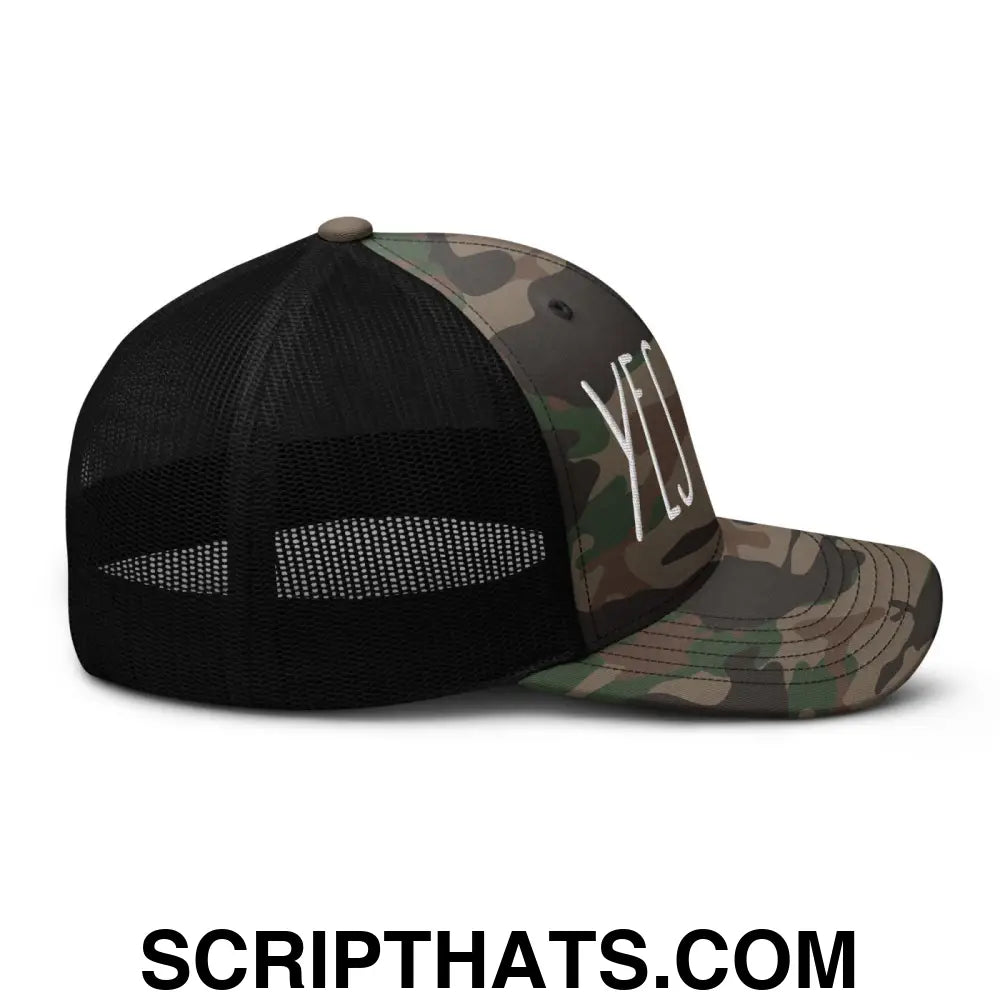 Yes Chef Camo Trucker Hat Camo Black