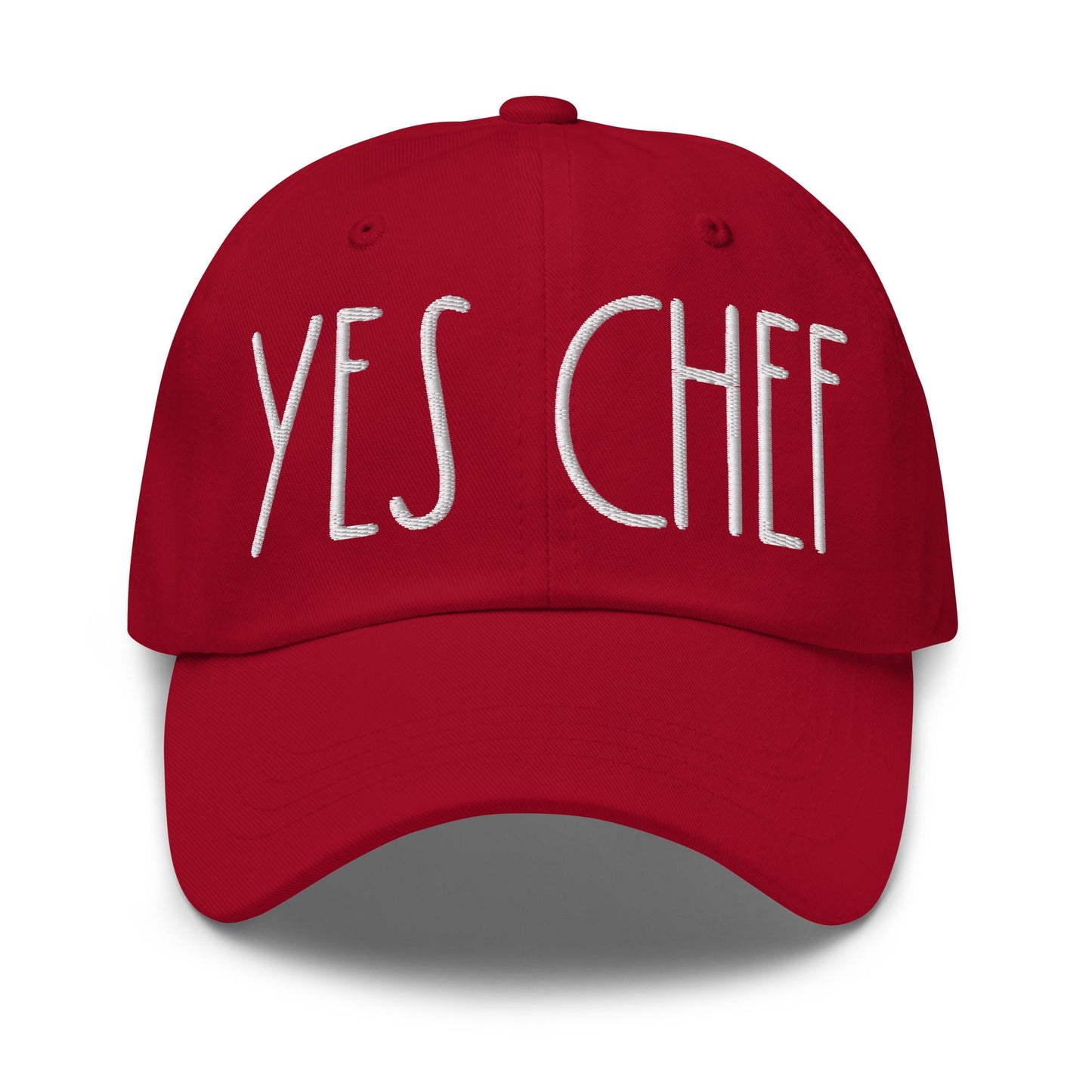 Yes Chef Dad Hat Cranberry