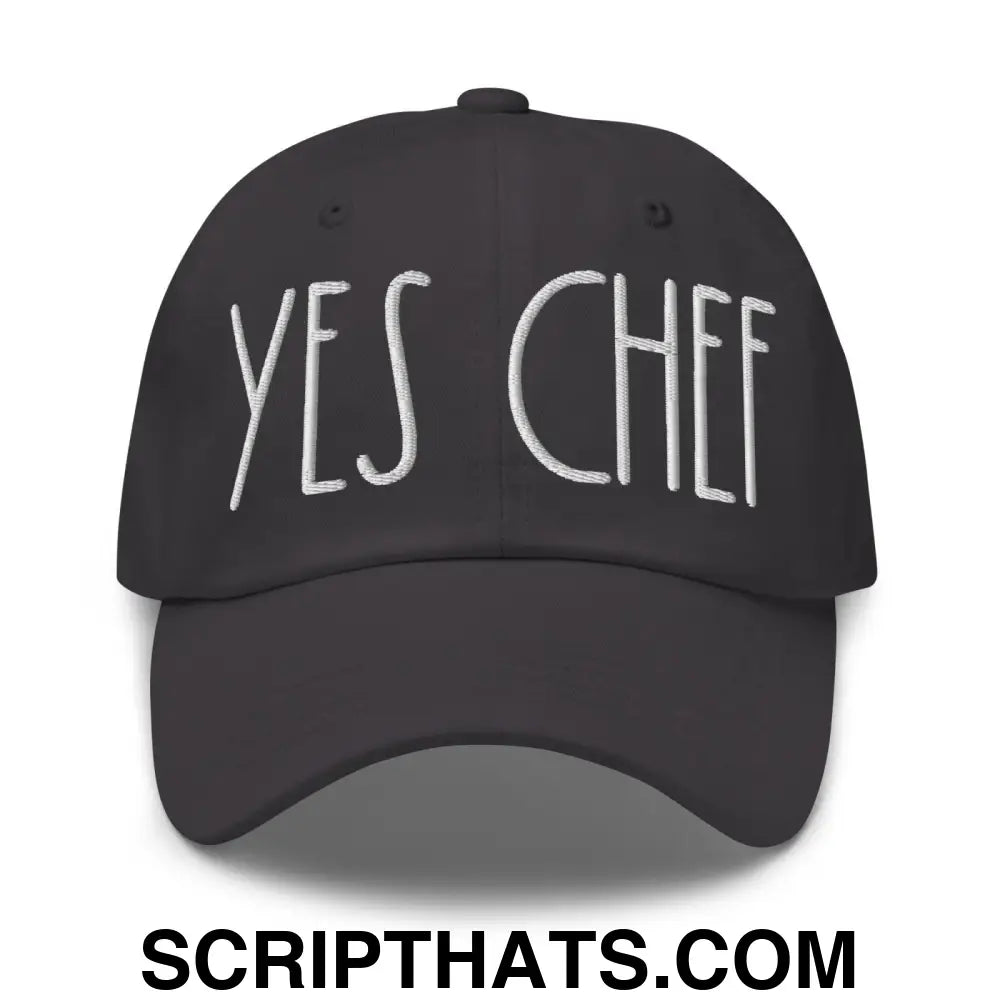 Yes Chef Dad Hat Dark Grey