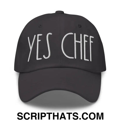 Yes Chef Dad Hat Dark Grey