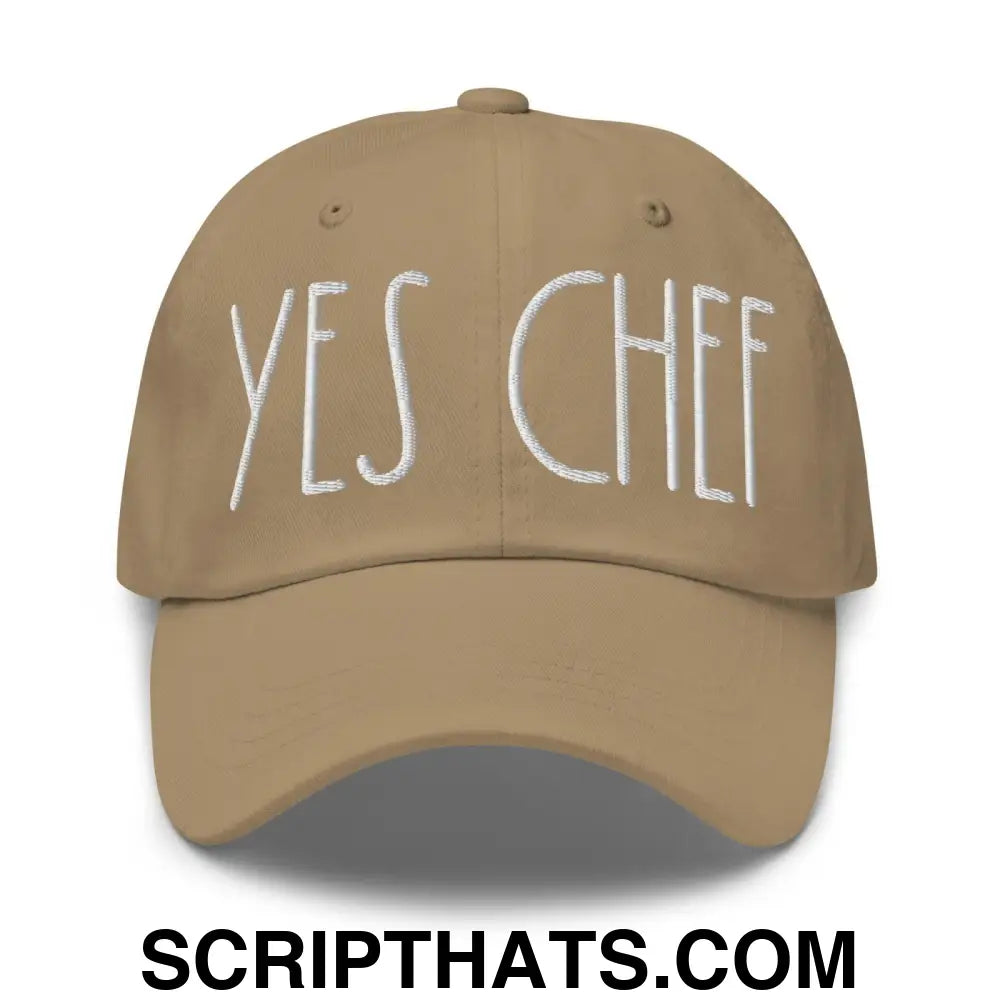 Yes Chef Dad Hat Khaki