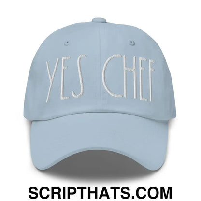 Yes Chef Dad Hat Light Blue