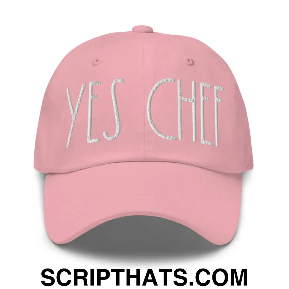 Yes Chef Dad Hat Pink