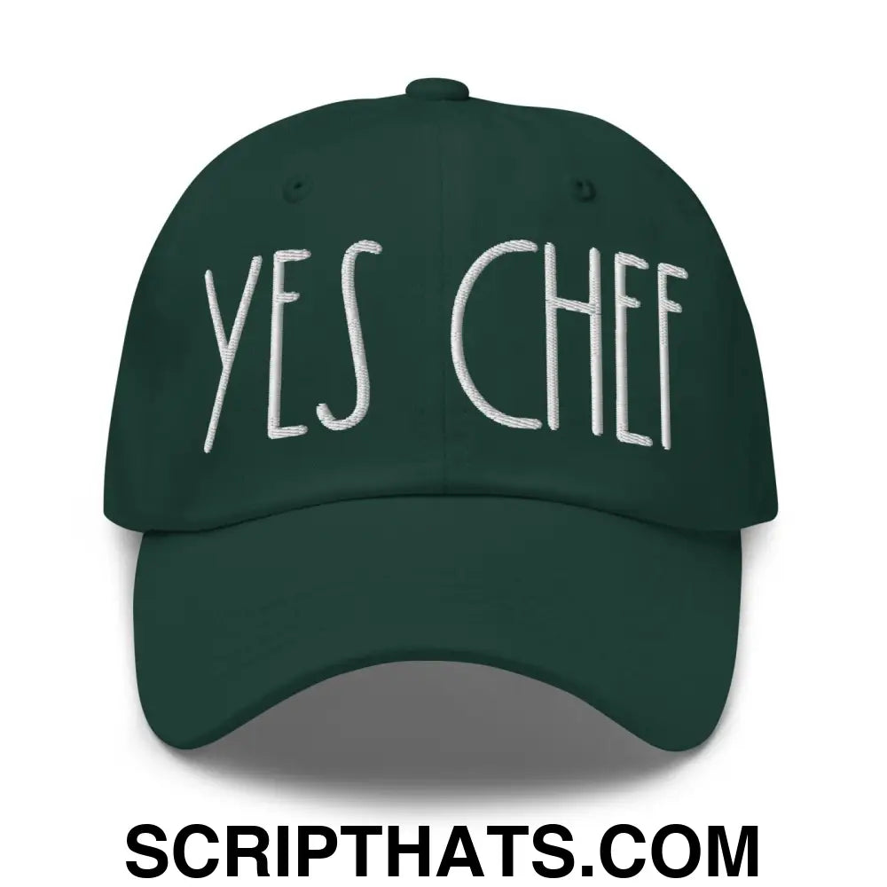 Yes Chef Dad Hat Spruce