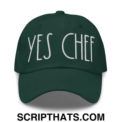 Yes Chef Dad Hat Spruce