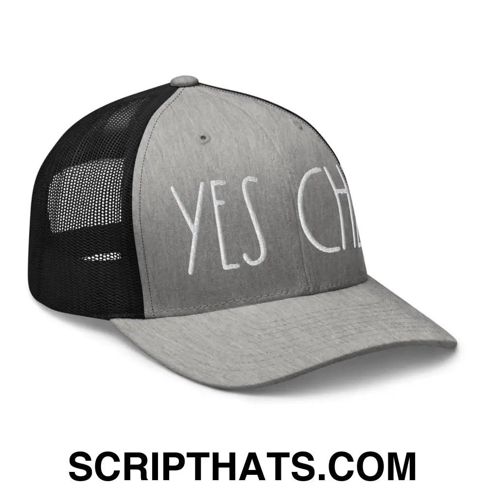 Yes Chef Retro Trucker Hat Heather Black