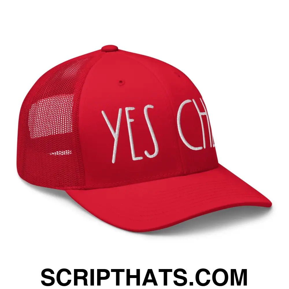 Yes Chef Retro Trucker Hat Red