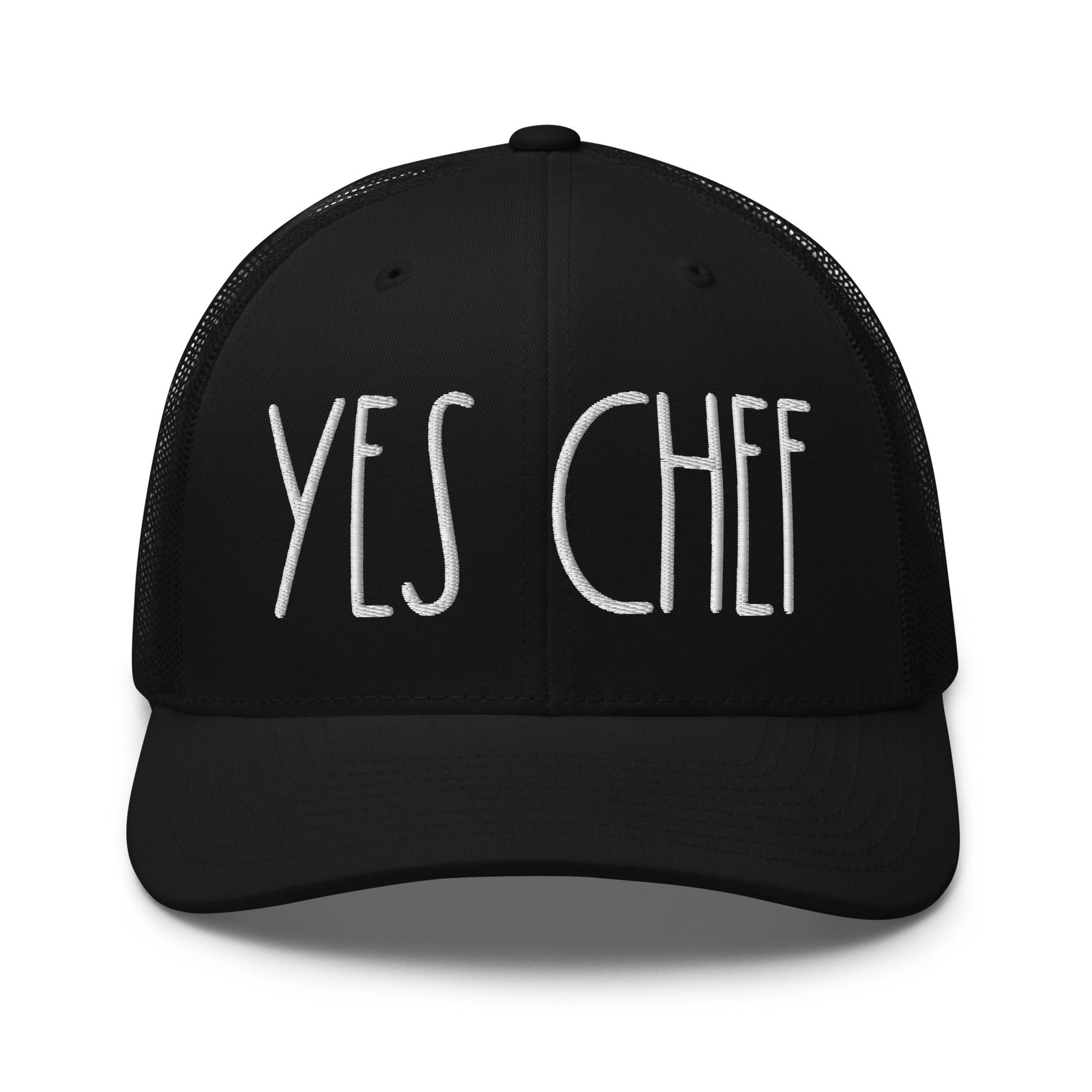 Yes Chef Retro Trucker Hat Black