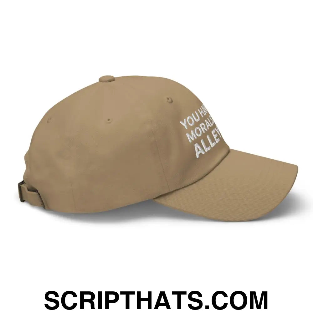 You Have The Morals of An Alley Cat Dad Hat Khaki