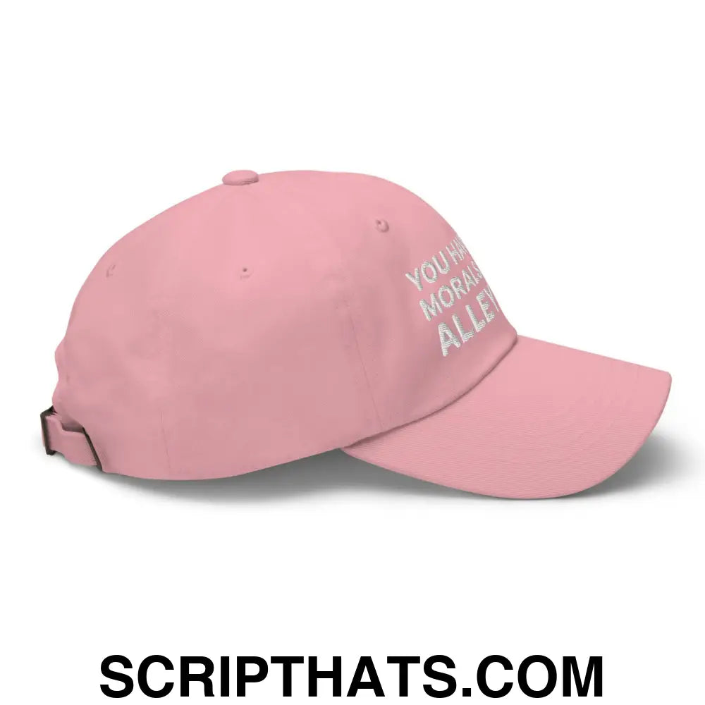 You Have The Morals of An Alley Cat Dad Hat Pink