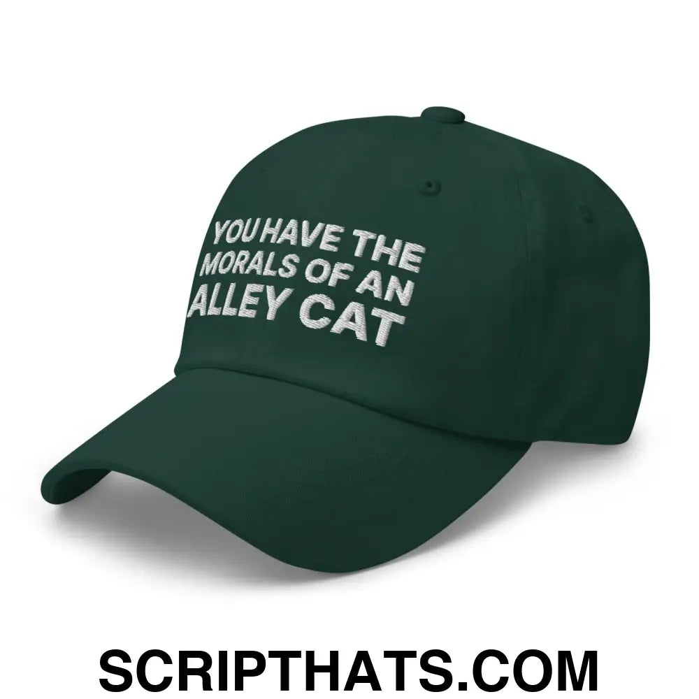 You Have The Morals of An Alley Cat Dad Hat Spruce