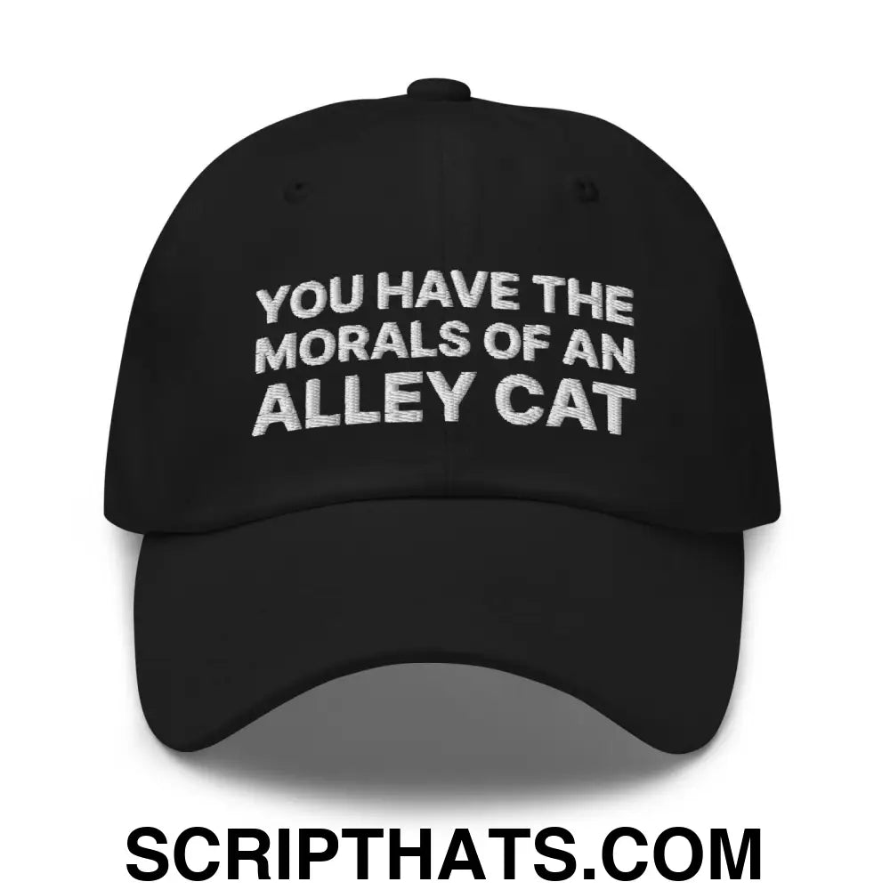 You Have The Morals of An Alley Cat Dad Hat Black