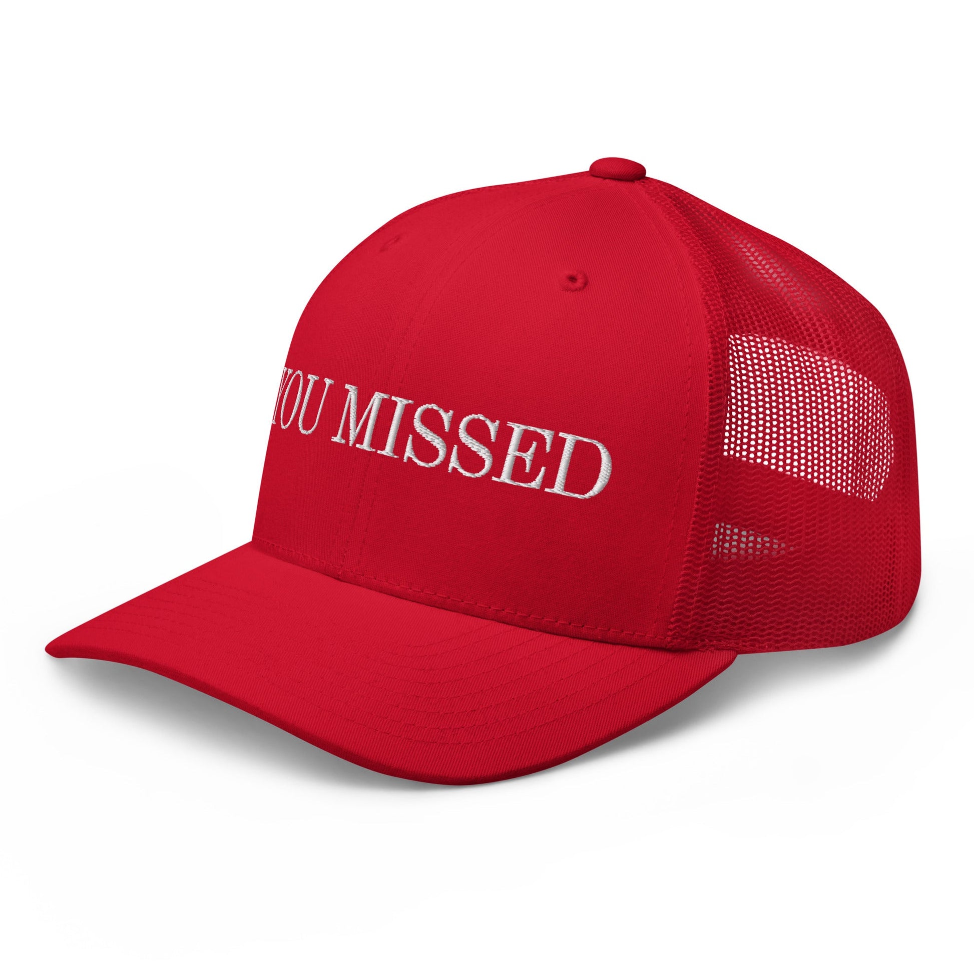 You Missed Retro Trucker Hat Red